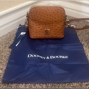 NWT DOONEY & BOURKE Ostrich Domed Crossbody with DUST BAG